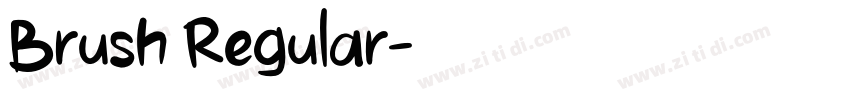 Brush Regular字体转换